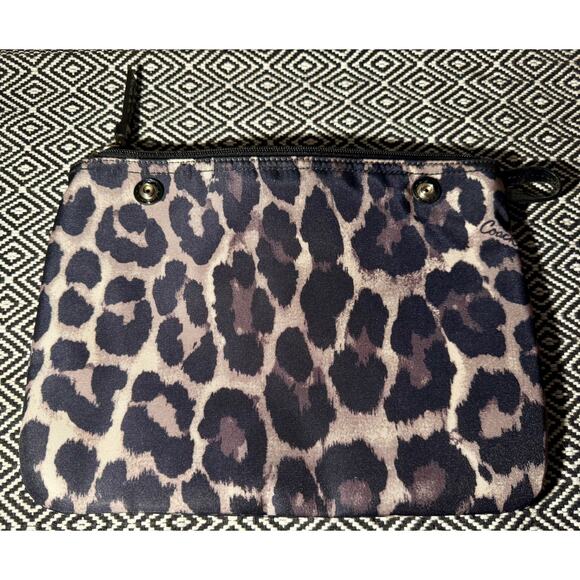 Coach Leopard Print Getaway Weekender Packable XL Tote Travel Bag and Pouch New - Picture 8 of 13